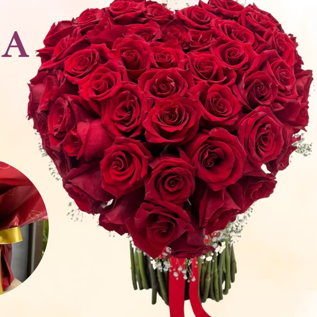 Florencia: Corazón de rosas rojas