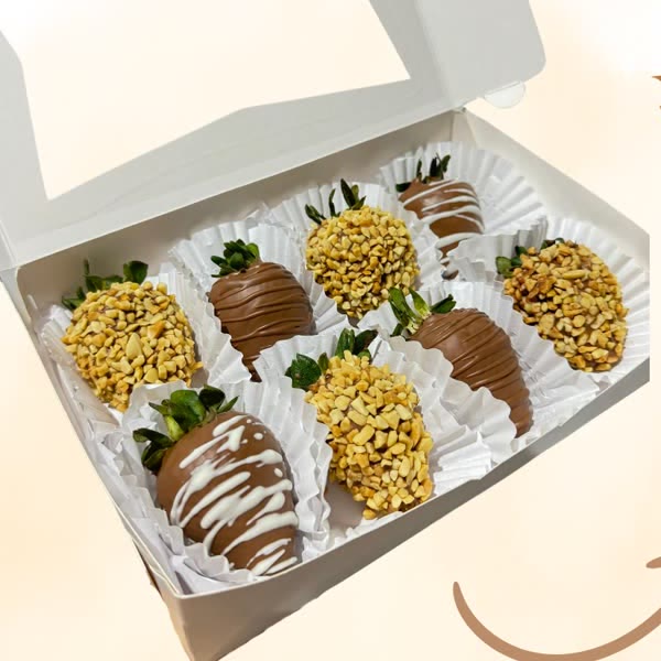 Fresas con chocolate x3: También x6, x8 y x12