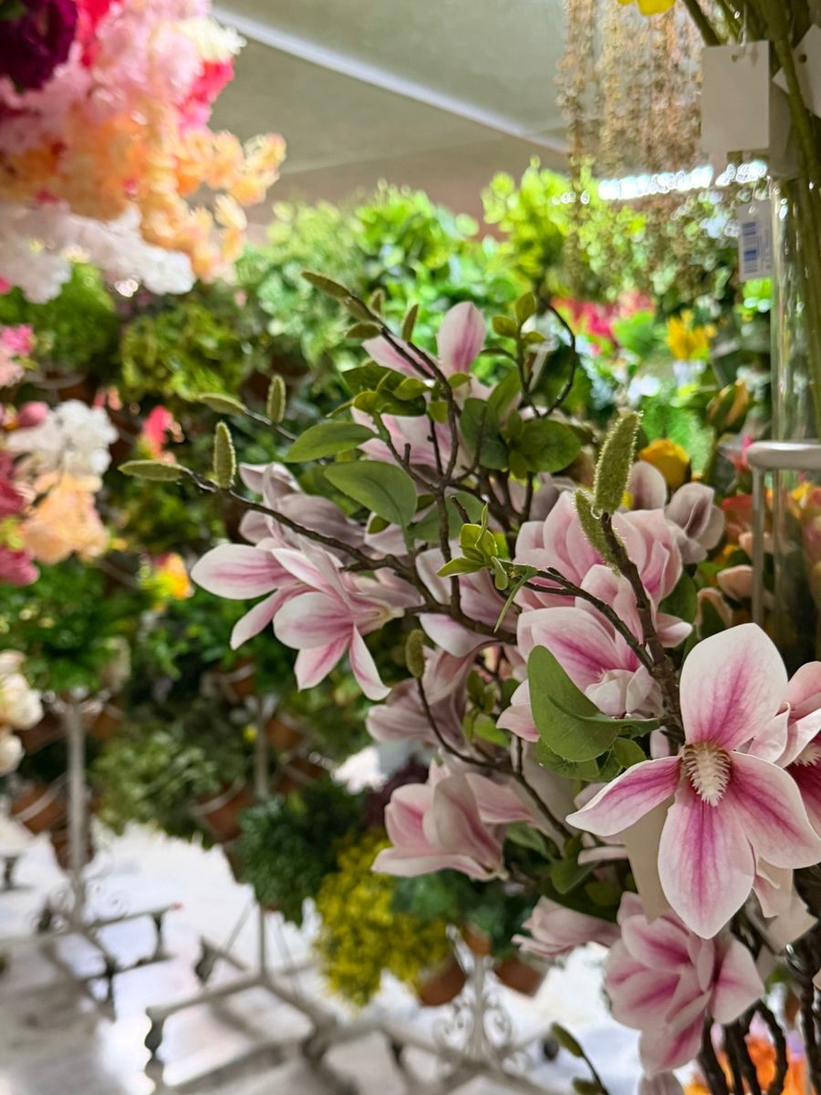 Ramas de magnolia artificial