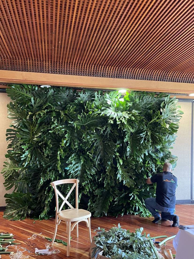Muro verde para un evento