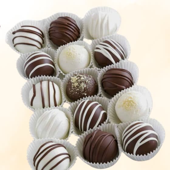 Trufas de chocolate x4: Empaque de lujo