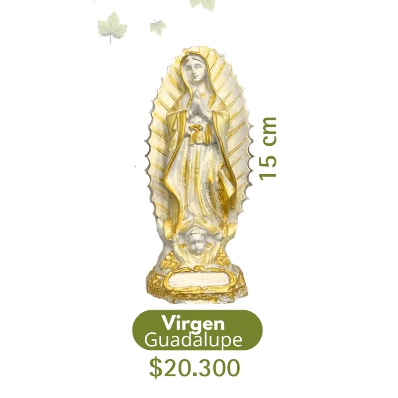 Virgen de Guadalupe en yeso